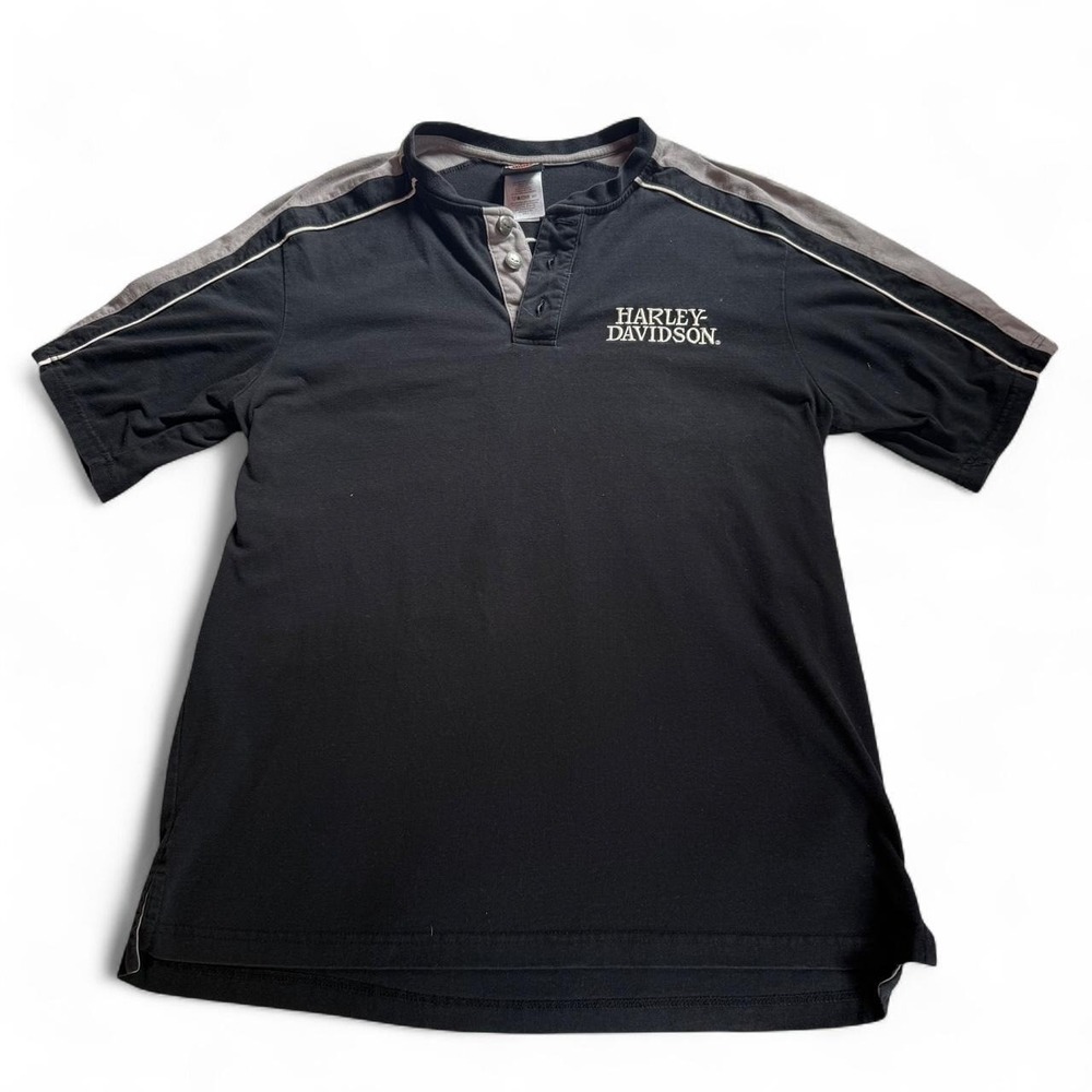 Harley-Davidson black short sleeve polo shirt